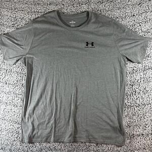 Under Armour Mens T Shirt 3XL Gray Loose Fit Short Sleeve Sportstyle NWT